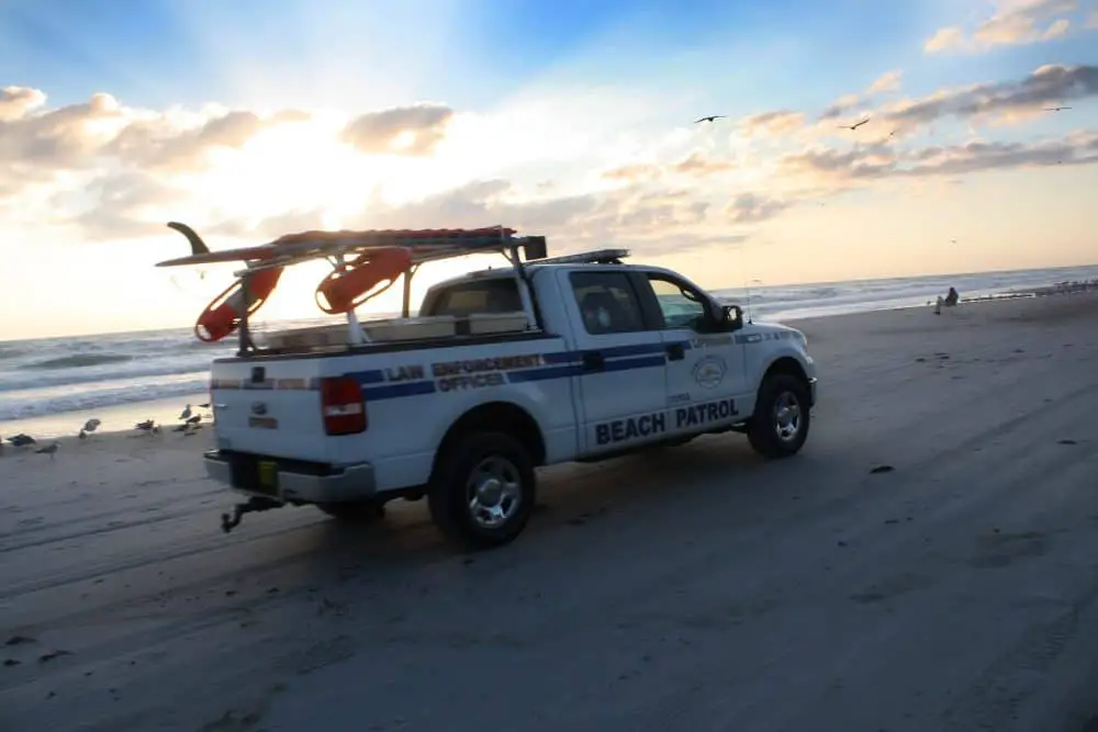 daytona beach patrol on the beach florida