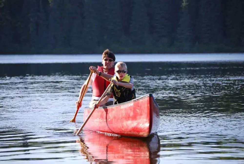 canoeing camping activities