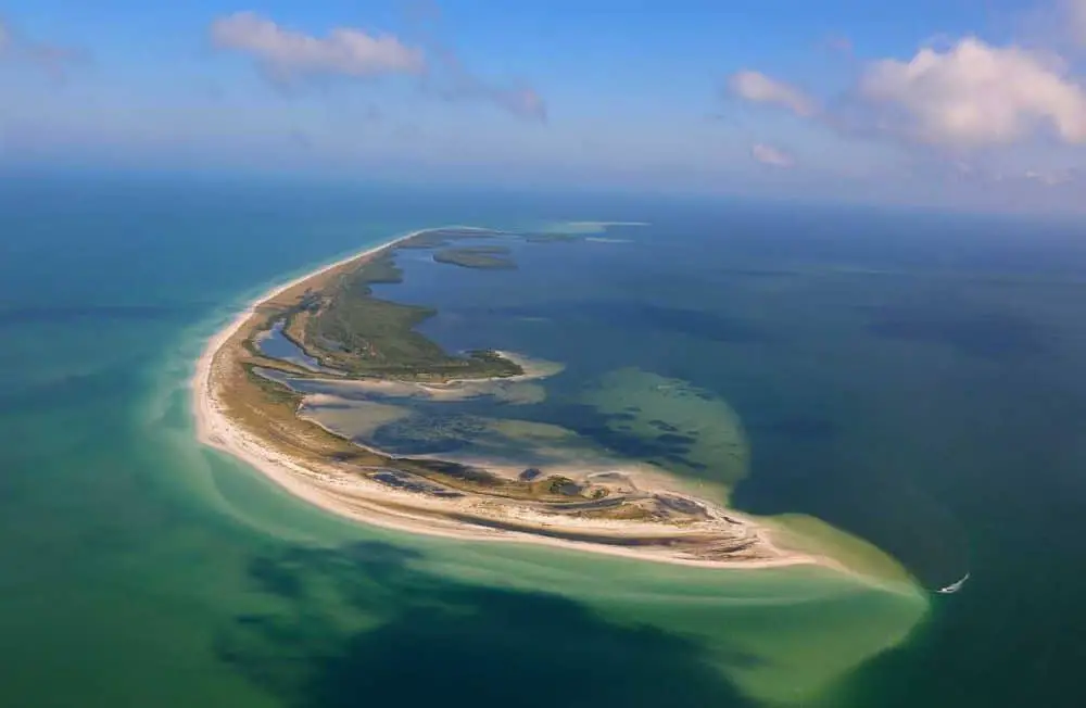 Anclote Key Florida aerial view