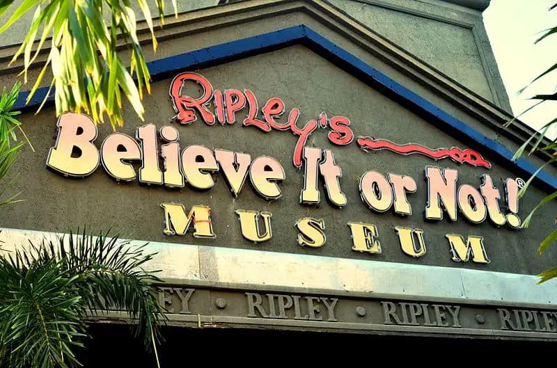It is near Ripley's Believe It or Not!