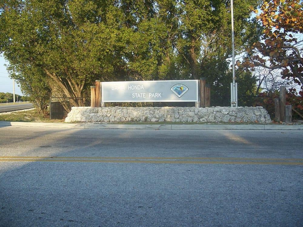 Bahia Honda State Park Florida Sign