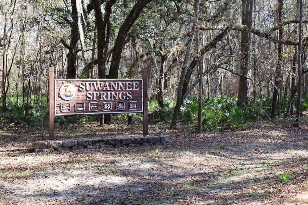 Suwannee Springs Florida Entrance