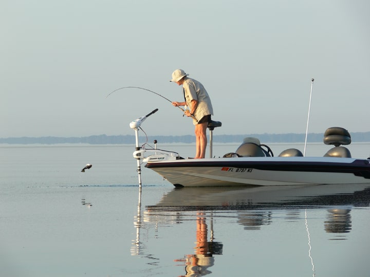 Fishing in Lake Toho