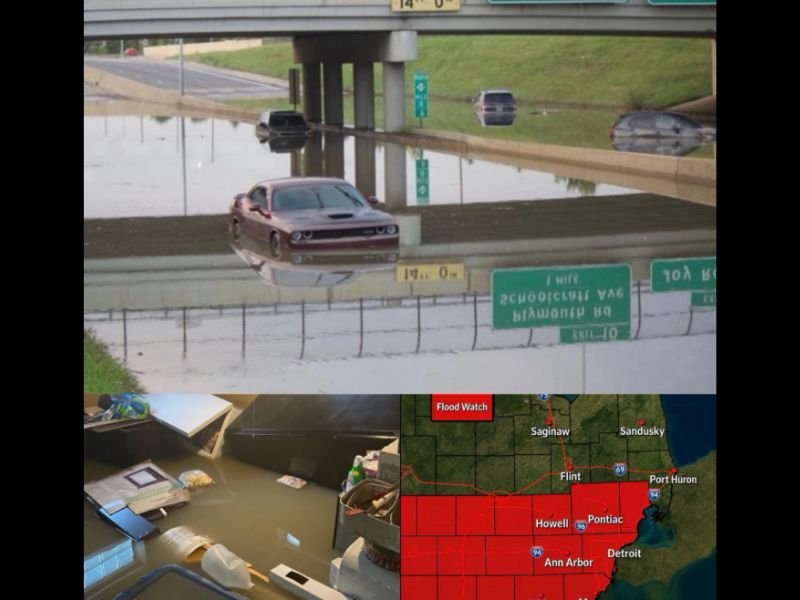 Metro Detroit Under Flood Watch Today as Heavy Rain, Thunderstorms Move In